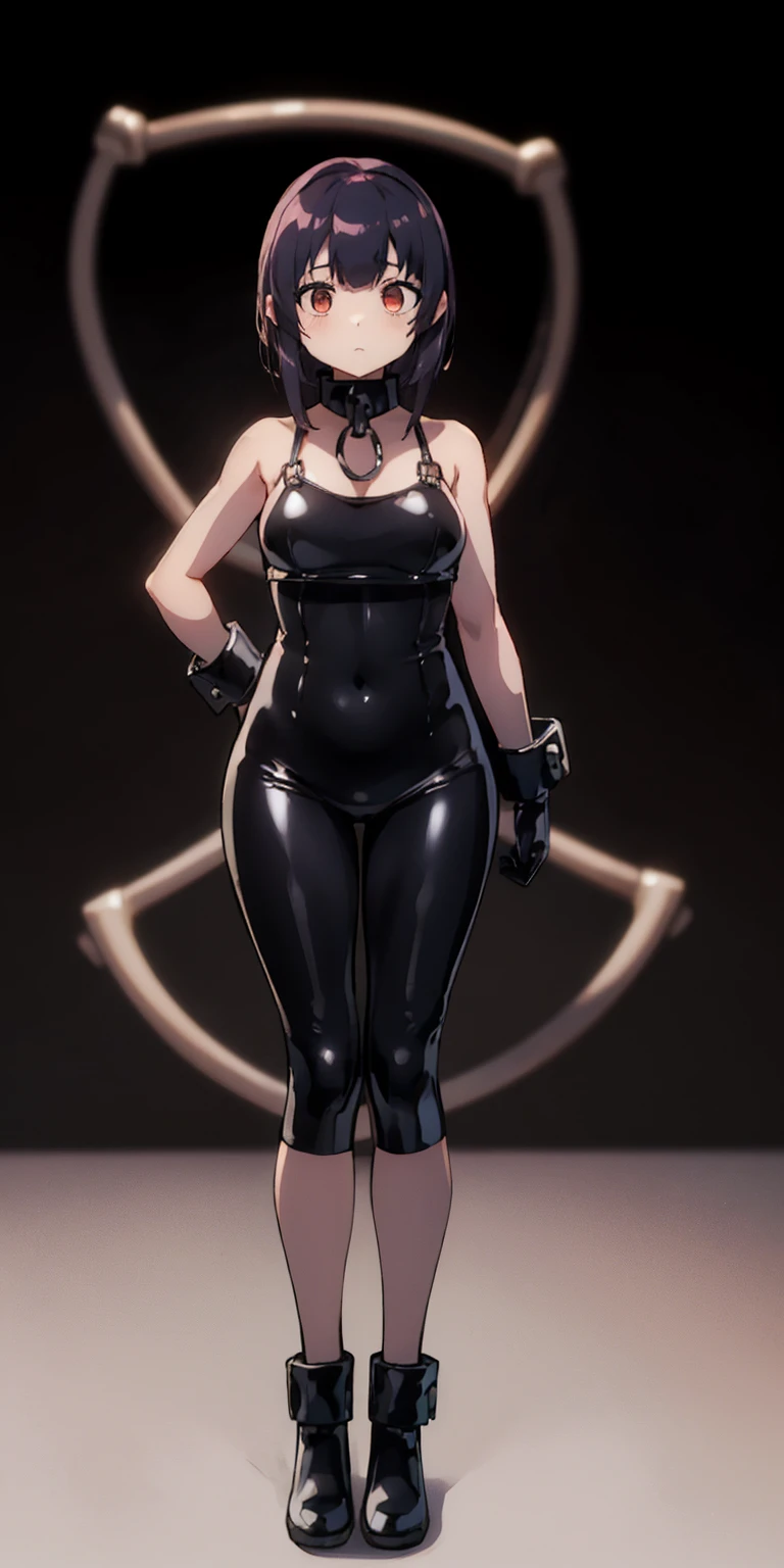 Da ist Wong . Resident Evil 4 . Thick animal collar. Ballgag. High Heels. black latex swimsuit.   kneel under men. Come. offener Mund, Bangs, black blindfold, best quality, Hands tied behind the back.


