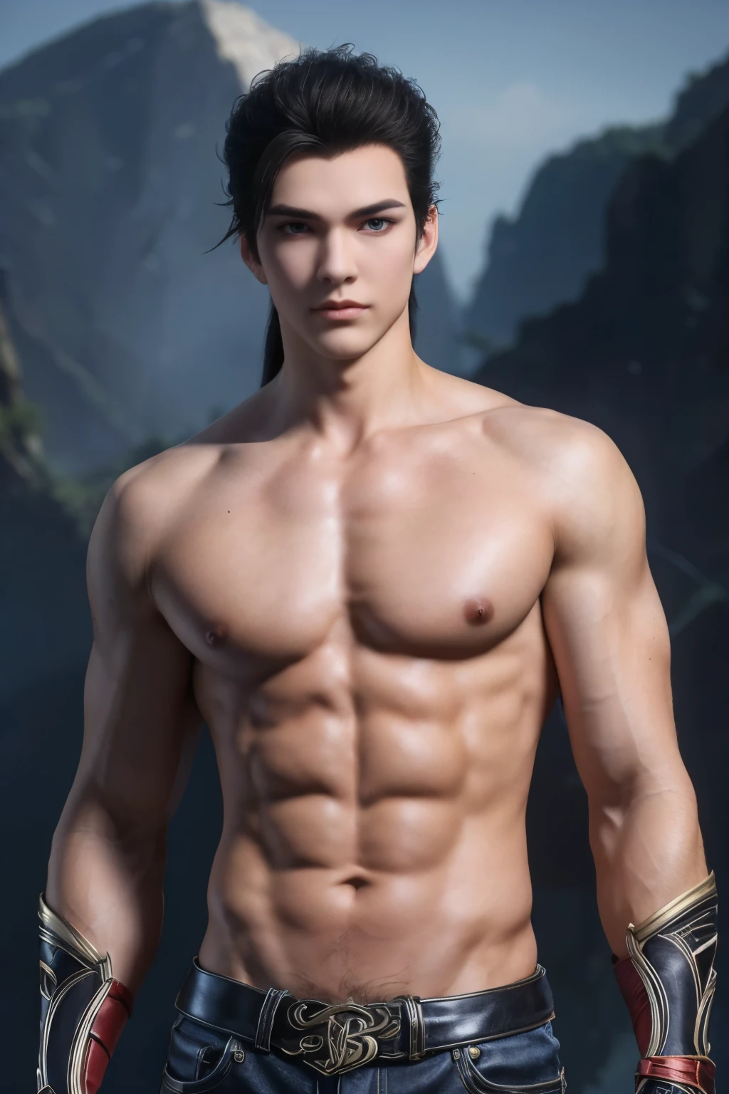 best quality,detailed background,1boy, fair skin,perfect body,nsfw
