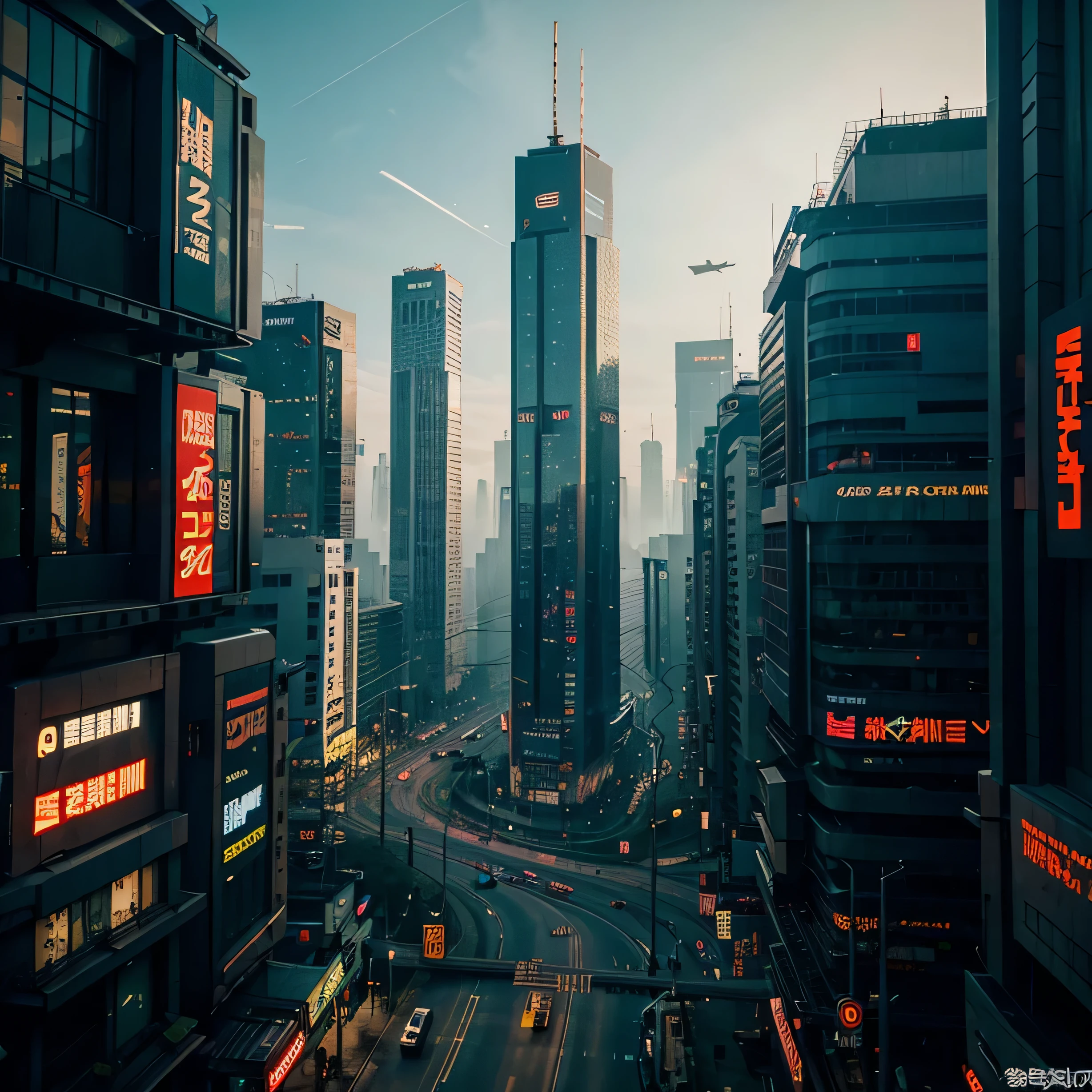 Cyberpunk and Nature Utopia