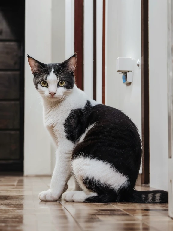 Gato, igual a foto, arte