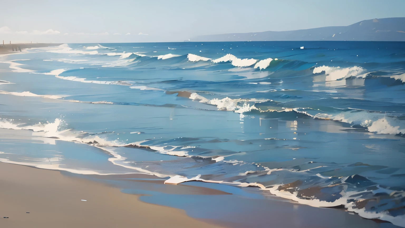 seaside,beach,The drifting bottle was washed by the waves,There's a message in a bottle,Waves bloom