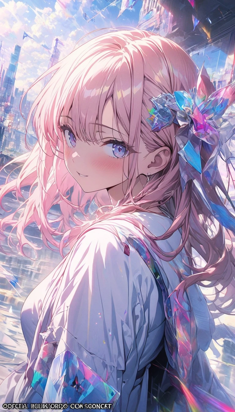 (masterpiece, highest quality, highest quality, official art, beautiful and aesthetic:1.2),No text,anime、 BREAK, 1 girl, Glitch Art, (Digital Distortion), pixelated fragment, Data Corruption,Colorful Noise, Visual clutter,Modern aesthetics