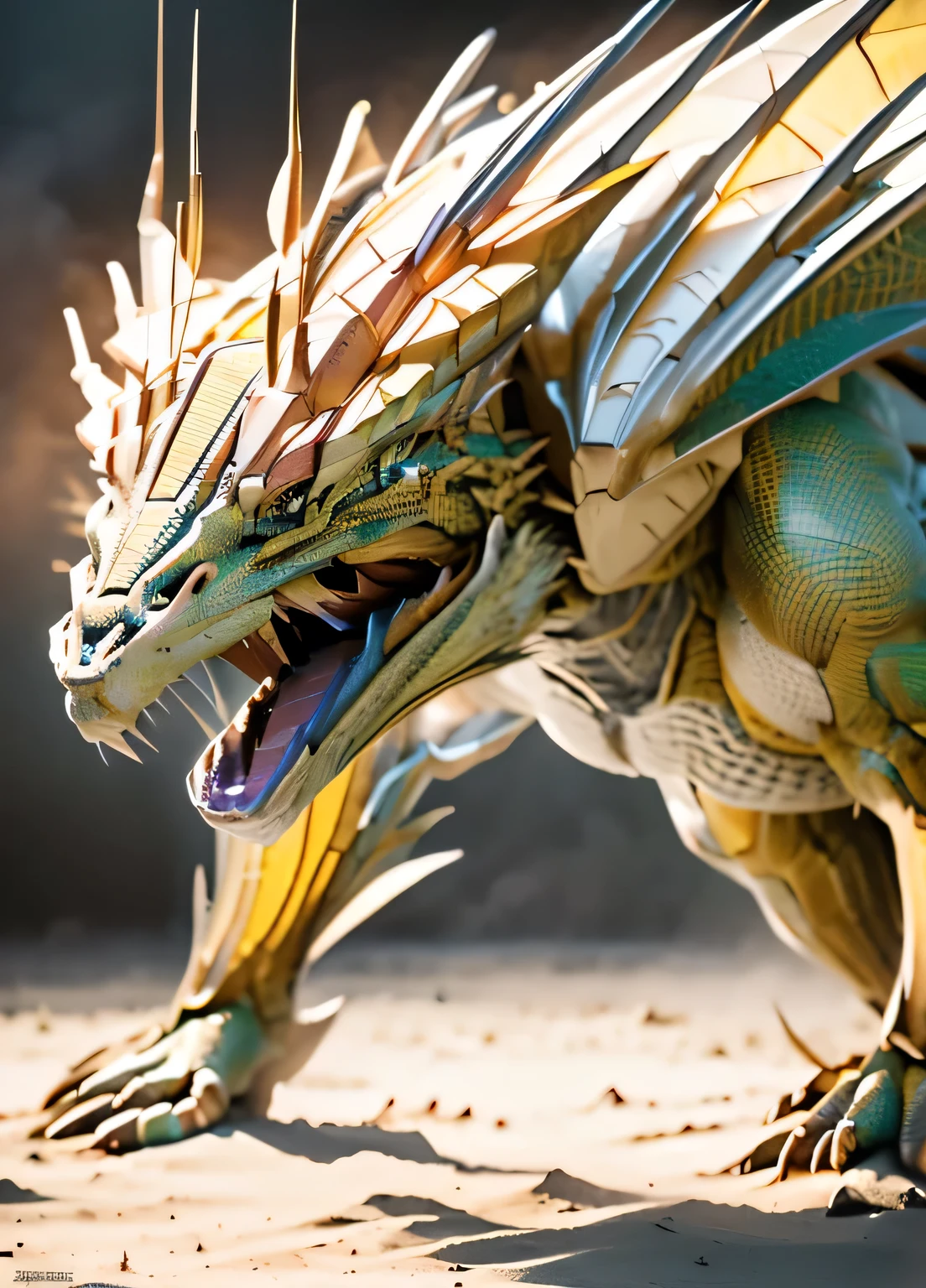 (a long spear),(humanoid),(dragon),(white),(best quality, highres:1.2),(ultra-detailed),(realistic:1.37),(concept art),(sharp focus),(vivid colors),(soft lighting),(dragon scales),(intricate detailing),(fiery breath),(majestic pose),(epic battle scene),(fantasy),(ethereal),(mythical creature)