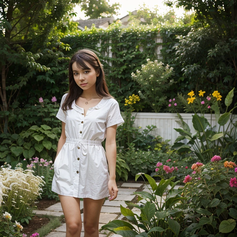 Girl At garden