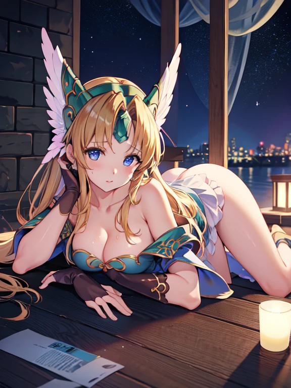 master piece,best quality,ultra detailed,8k,
ambient light,realistic skin,glossy skin,
(lora:riesz1-000014:1)、
A realistic depiction of a person trapped inside a glass bottle, 、(lie face down:1.3)、(portrait)、(the body is very wet:1.5)、yukata、Glossy lips、Slightly emphasize the lower lip、blush、embarrassed expression、emphasizing the cleavage、