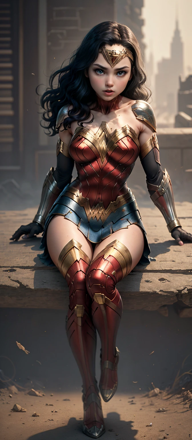 (masterpiece),(best quality),(Super detailed), (whole body:1.2), Gal Gadot&#39;s《wonder woman》,Amazon Flies,((chibi)),Lovely,dynamic poses, destroyed Amazon Flies, whole body, (Beautiful and delicate face), (Beautiful and delicate eyes),