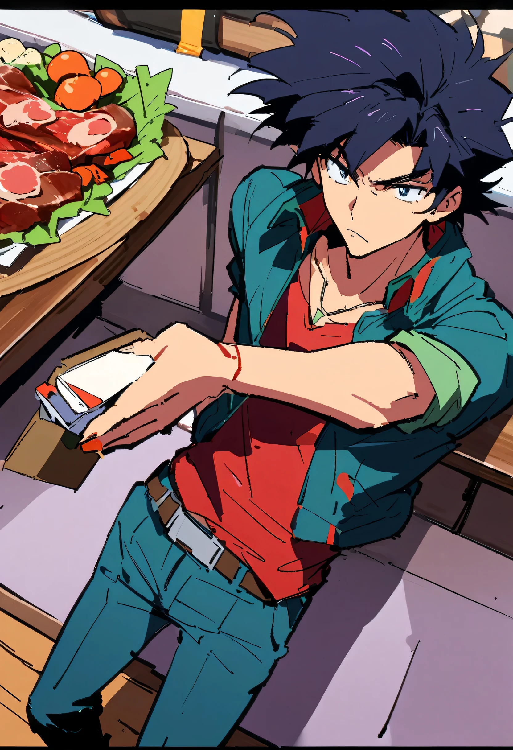 Cowboy Bebop Cigarettes、shredded green pepper meat、meat、
cowboy-bebop gun