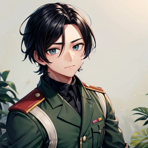 Crea a un soldado de la alemania n@zi in the world of my hero academia with all of his characteristics in the second world war with black hair