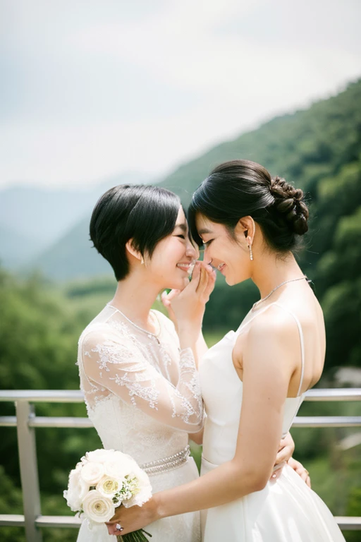 lesbian couple、wedding style