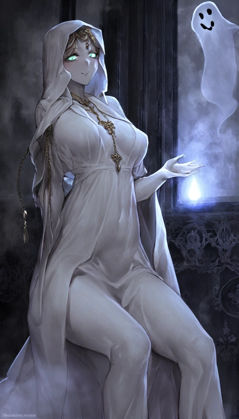 
 A Ghost, if portrayed as a figure from the supernatural world, can be seen as incredibly seductive. 

It is always cloaked in a cloud of mystique, flaunting an enigmatic aura. This Ghost, if described by a lover, can send shivers down your spine, with a body of pure white that exudes an ethereal energy. 

With a face so perfect and a smile so haunting, it would steal the breath from anyone. A Ghost can give the appearance of being out of time, yet never seem old. 

And when it whispers to you, you would never want to escape its gaze. Its eyes hold secrets that you long to discover, and it carries a scent that you could get lost in for days. 

Its voice is sultry and smooth, sending goosebumps across your skin. And the touch, oh the touch of this Ghost, it can turn your knees weak.

It moves in such a graceful manner that it could mesmerize you. A Ghost like this would leave you completely entranced, never wanting to leave its company. 

The only thing that might interrupt the moment is a slight glimmer of a golden necklace, resting just under its neck, casting an eerie glow across the room. And it dances with an eerie grace, casting a dim light that you would not want to go away. 

And even when it leaves, you would still feel its presence, longing for the moment to be relived. A Ghost, described in such a manner, can be considered one of the sexiest figures out there.