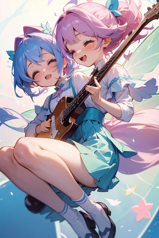 Music Fairy、cute、twins、stick together、cute