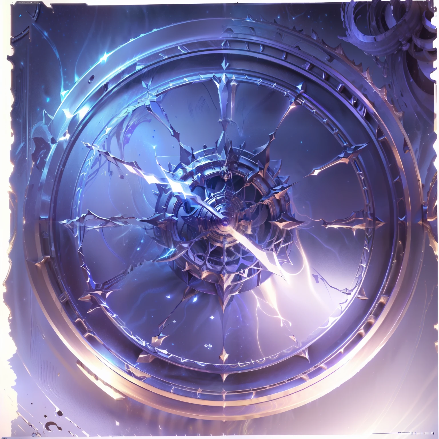 (clock:1.2),game design,(Metal Material,Metallic luster:1),Dark concept art,masterpiece, best quality, (Extremely detailed CG unified 8k wallpaper), (best quality), (Best Illustration), (The best shadow), absurd, Realistic lighting, (abyss), Beautiful and detailed light, Artworks by Peter Mohr Bacher,Perfection is a work of art,High precision