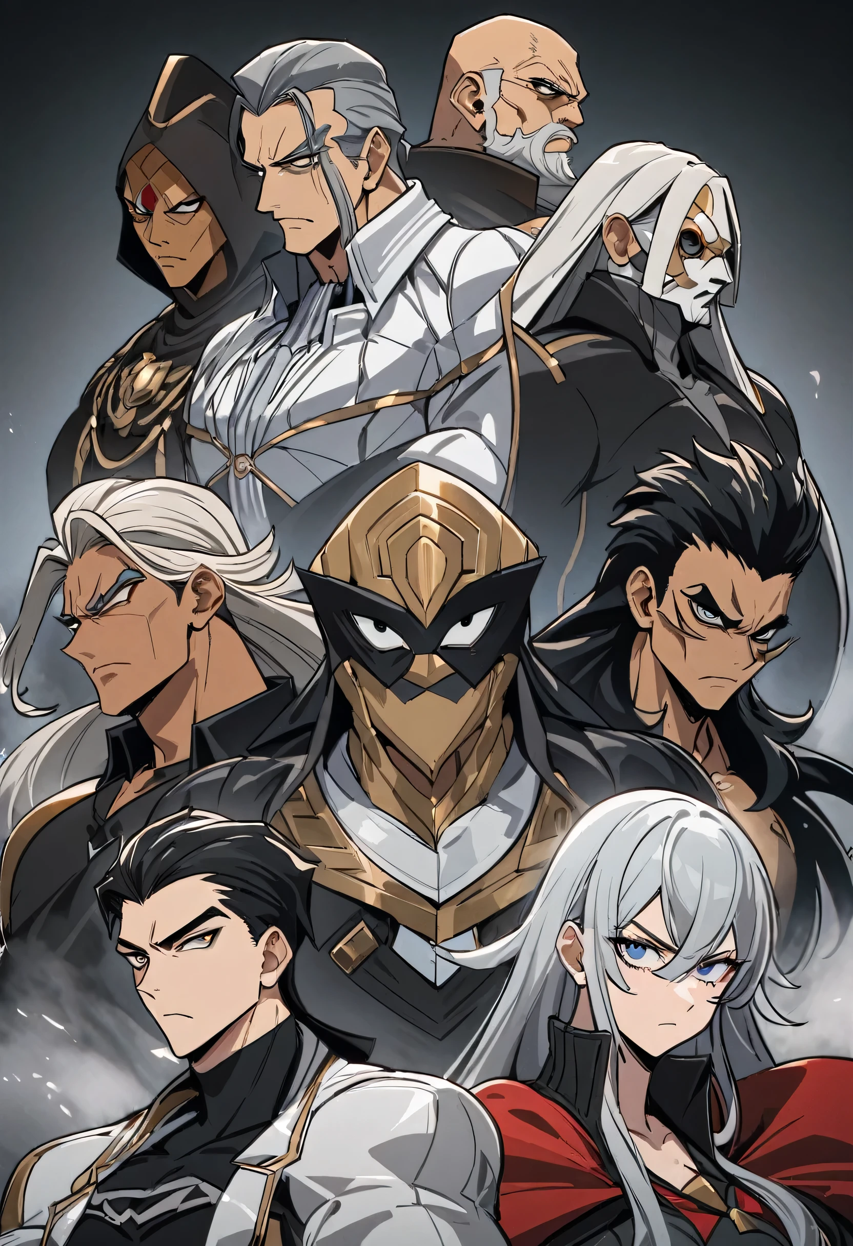 obra-prima, melhor qualidade, ((1homem)),cabelos negros, olhos fechados , serious expression, sorrindo,cintura pra cima,arte de linha,Cabelos Longos, quimono preto,olhos inexpressivos,((Estilo tite kubo))