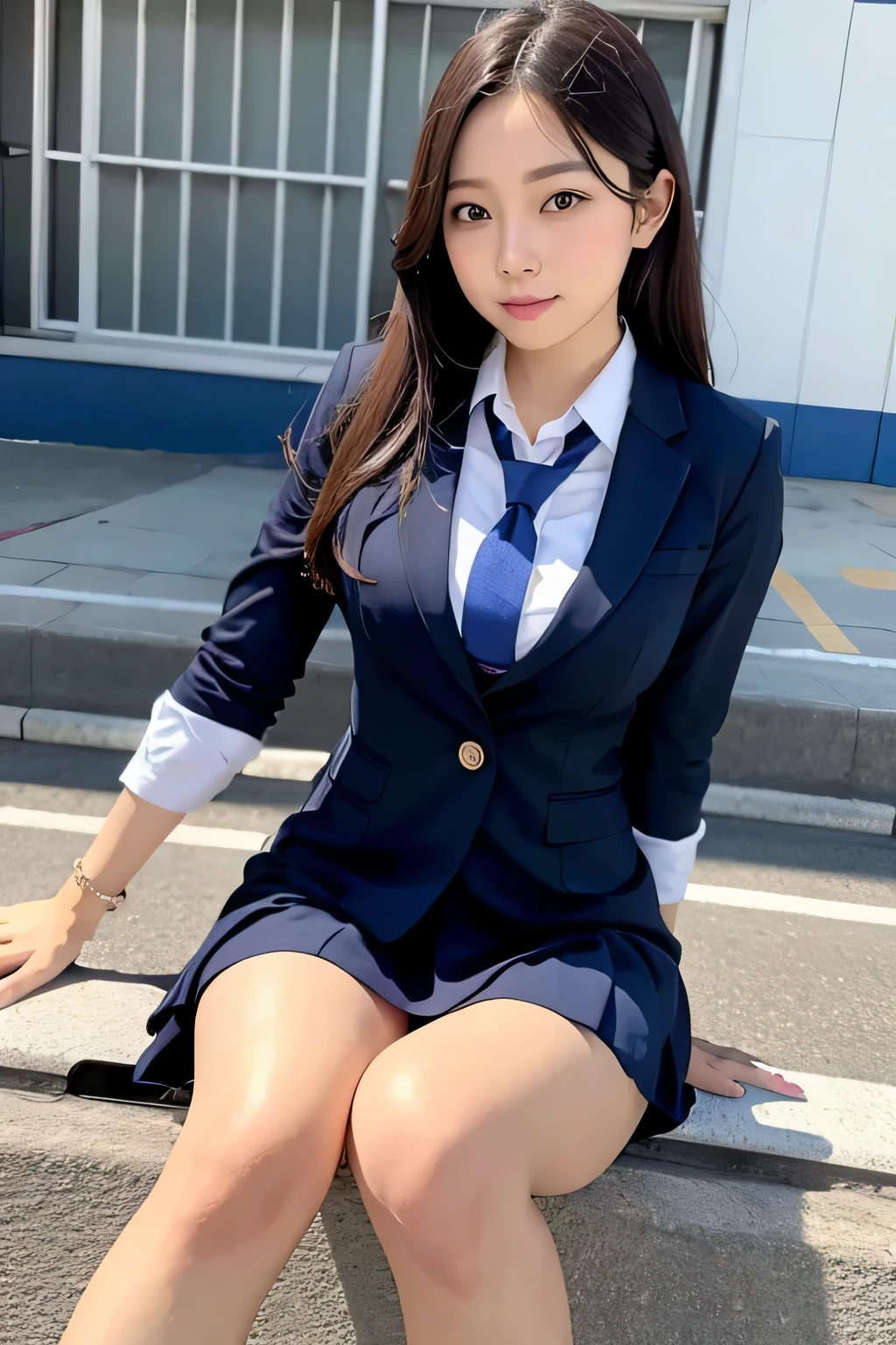 school uniform woman