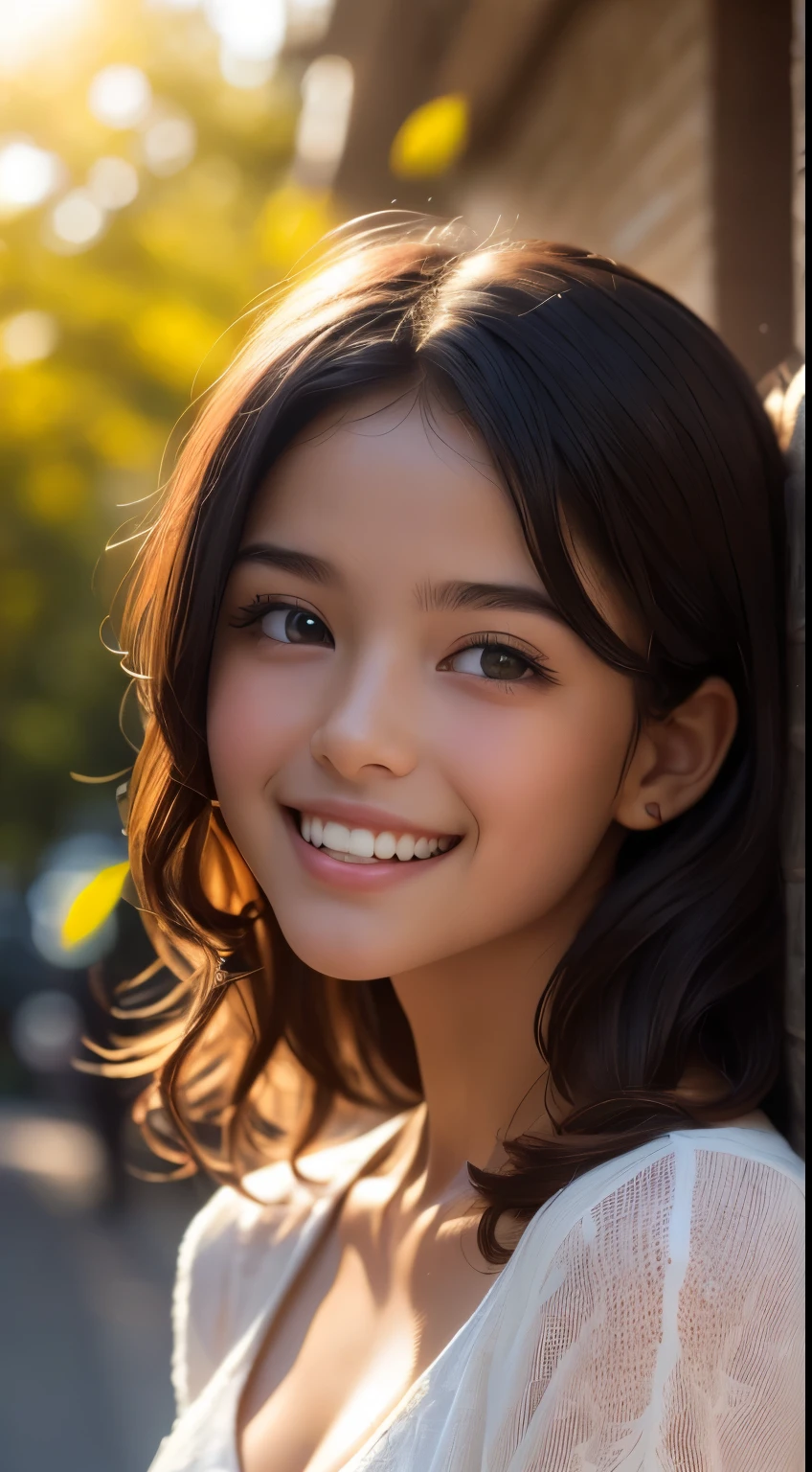 A close up of a woman with a smile on her face - SeaArt AI