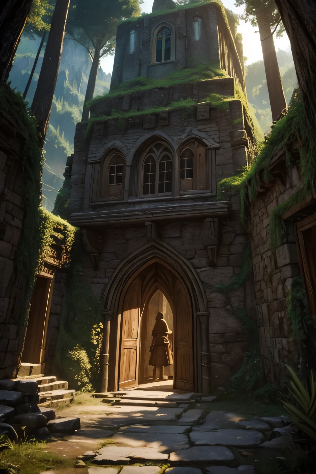 In a distant land where magic is woven into every thread of reality, a group of adventurers discovers an ancient castle hidden in the mountains. Inside, they find a door leading to an unknown world full of extraordinary creatures and undiscovered secrets. Describe what they will find in this mysterious realm and what challenges they will have to overcome to uncover its greatest secrets.