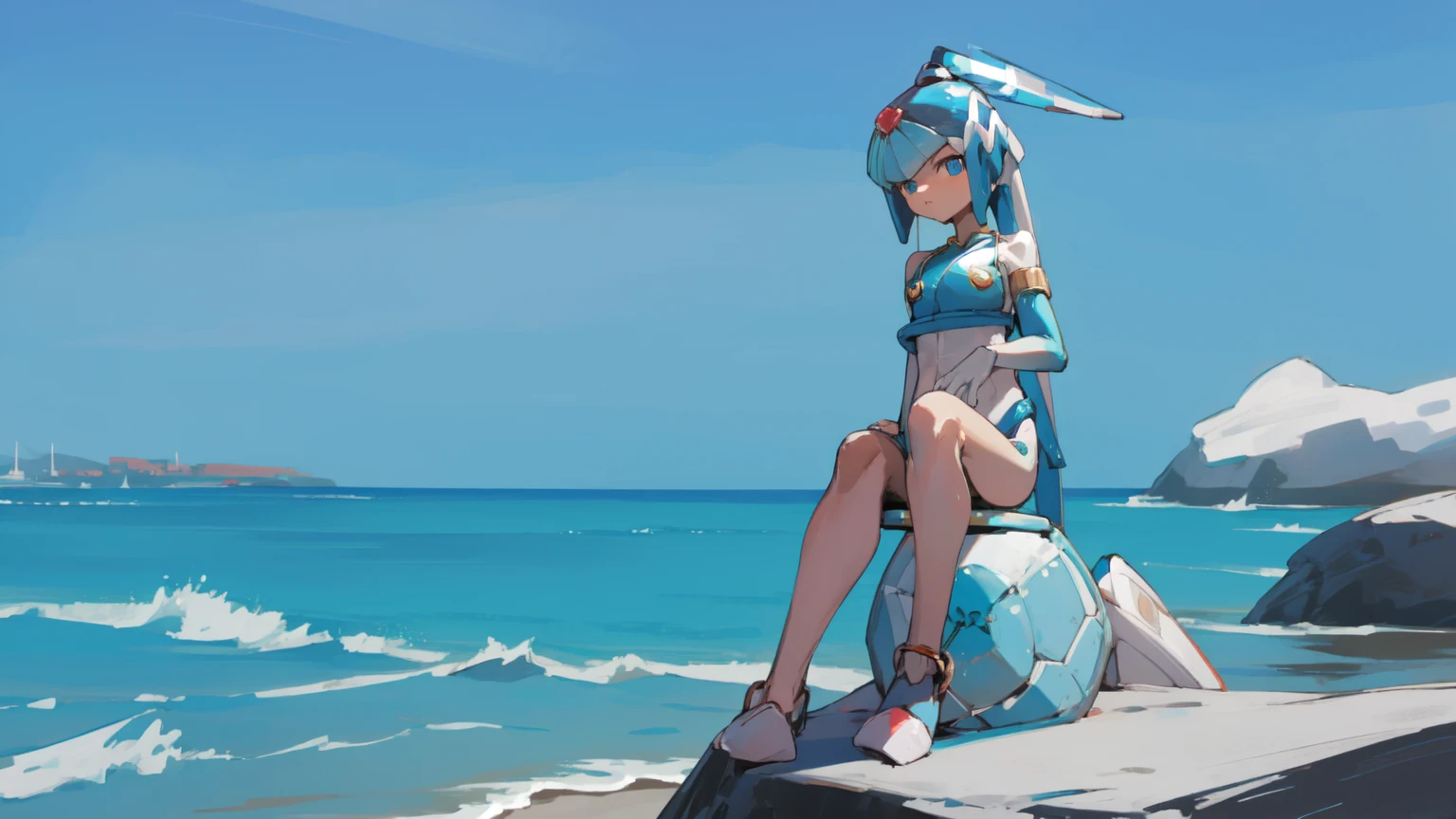 Anime  in a bikini with horns and , anime sedutora, rafael ,Realistic bikini, Oppai proportions, small curvy loli, Oppai, biomechanical oppai, is wearing a swimsuit, thicc, pintado em anime painter studio, arte cg anime suave, feito com anime painter studio, kantai collection style, ao lado de uma piscina