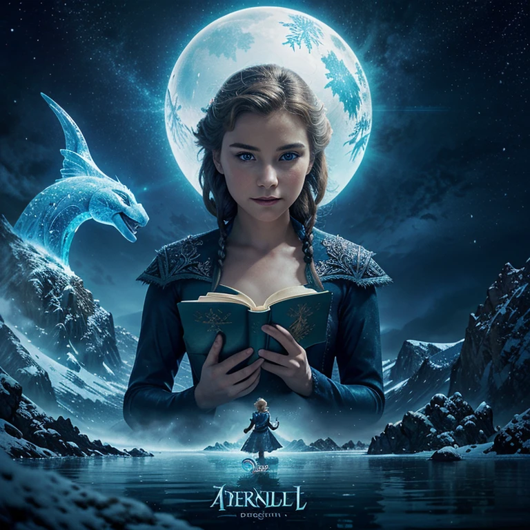 The book titled is arendelle, the design or the cover of the book must be looks magical and fantasy, something looks adventurous and like a disney vibes