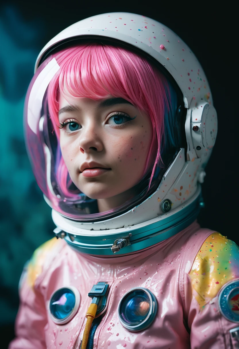 8K, ARTISTIC photogrAphy, best quAlity, mAsterpiece: 1.2), A (potrAit:1.2) Don Bluth Style ASTRONAUT nude pink Toon Doll, full body RAW candid cinema, cyan hair, 16mm, color graded portra 400 film, remarkable color, ultra realistic, sad admosphere, dark lighting, oppressive atmosphere, depressive colors, kodak portra 400, photograph,r, Natural Light, Pinhead lighgts, blur reflection, Brush Strokes, Smooth, abstract, Splatter, Oil On Canvas, rainbow colors, fractal isometrics details bioluminescens : a stunning realistic photograph of wet bone structure, 3d render, octane render, intricately detailed, titanium decorative headdress, cinematic, trending on artstation | Isometric | Centered