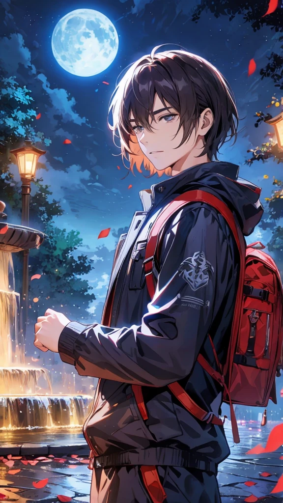 Detailed face，handsome guy
