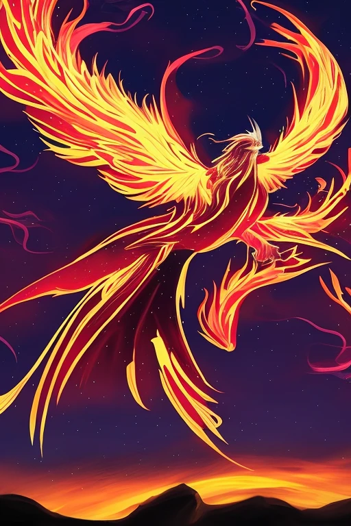 firebird god background is flame