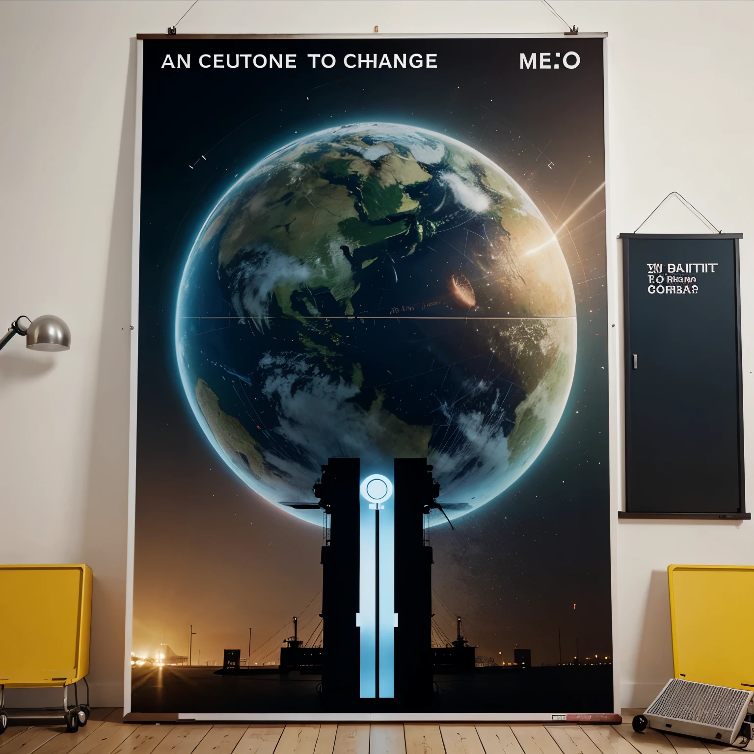 create a poster about ICT as Platform for change