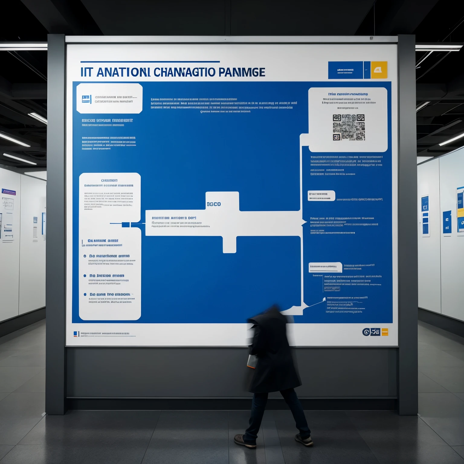  create a poster about ICT as Platform for change