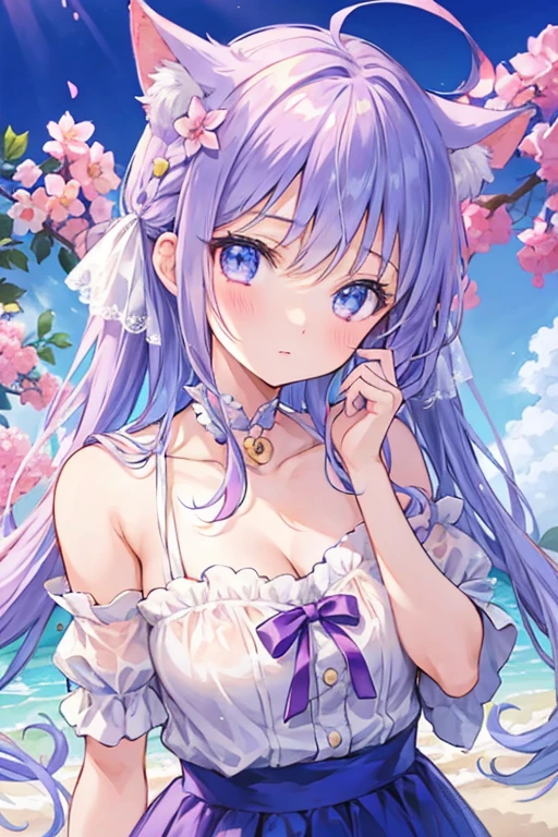 cute girl、Maid clothes、Cat ear