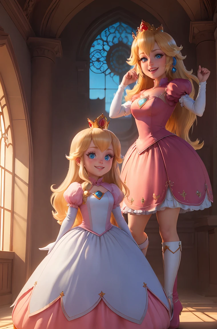 pechos grandes, linda sonrisa, Princesa Peach