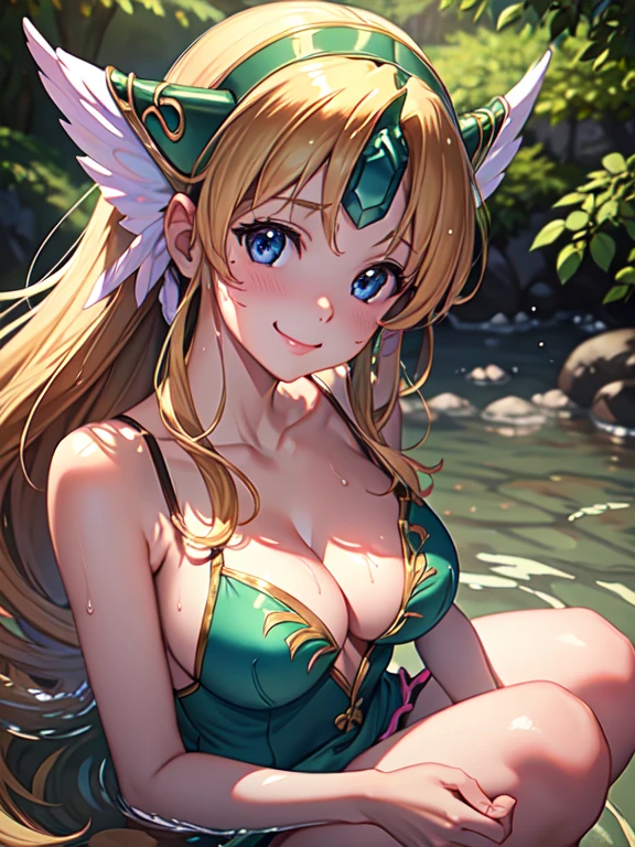 master piece,best quality,ultra detailed,8k,
ambient light,realistic skin,glossy skin,
(lora:riesz1-000014:1)、
A realistic depiction of a person trapped inside a glass bottle, 、(lie face down:1.3)、(portrait)、(the body is very wet:1.5)、yukata、Glossy lips、Slightly emphasize the lower lip、A big smile、emphasizing the cleavage、