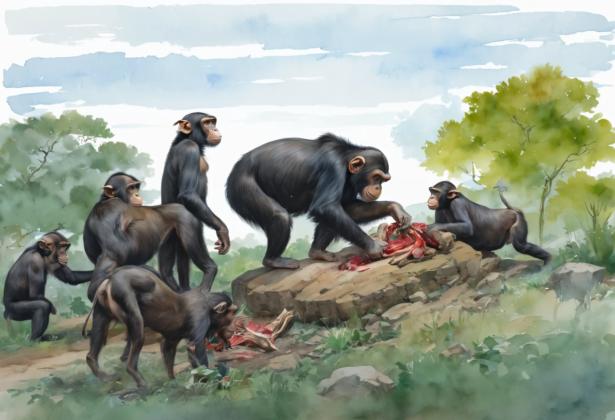solo, feral, monkey, male, mature male, grandpa, curvy, sexy, shaggy fur, thick fur, prehensile tail, curly tail, sagging balls, long flaccid penis, prehensile primate feet, big butt, spreading ass, chubby, crouching down, raised butt, wide hips, arched back, laying down, presenting anus, gaping anus, Imminent Penetration, leaking cum, cum in ass, cute, perineum, realistic fur, eyes crossed, symmetrical eyes, moaning, tongue out, morning sun, jungle, realistic, (by Rajii), (by Taran Fiddler)
