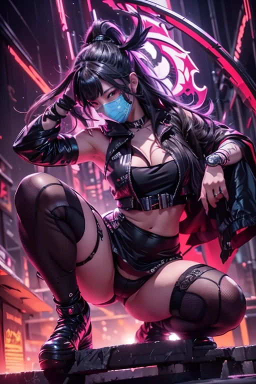 KDA Akali, energetic pose, detailed outfit and mask, powerful dragon in the background, electric atmosphere with glowing cracks
This prompt describes the following elements:
KDA Akali: This specifies the character you want in the image.
Energetic pose: This instructs the AI to create a pose that is full of action and power.
Detailed outfit and mask: This ensures that Akali's outfit and mask are intricate and interesting to look at.
Powerful dragon in the background: This adds another exciting element to the scene.
Electric atmosphere with glowing cracks: This creates a visually interesting and charged atmosphere.