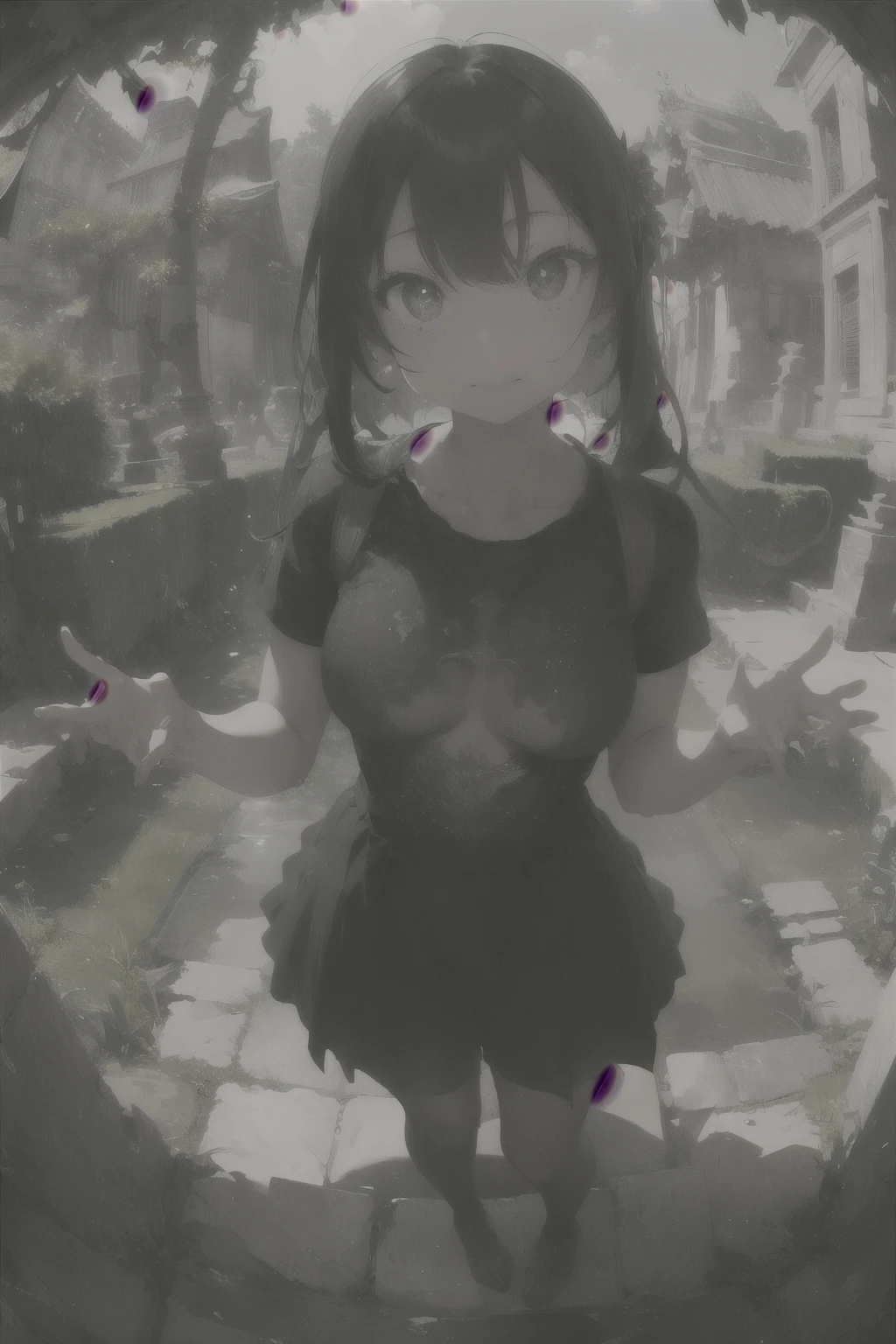 1girl, solo,
araragitsukihi, short hair,
hair ornament, ahoge, egg hair ornament,nude, cleavage, angry, upper body shot,
puffy nipple,official art,huge breasts,1boy,titjob,paizuri,penis