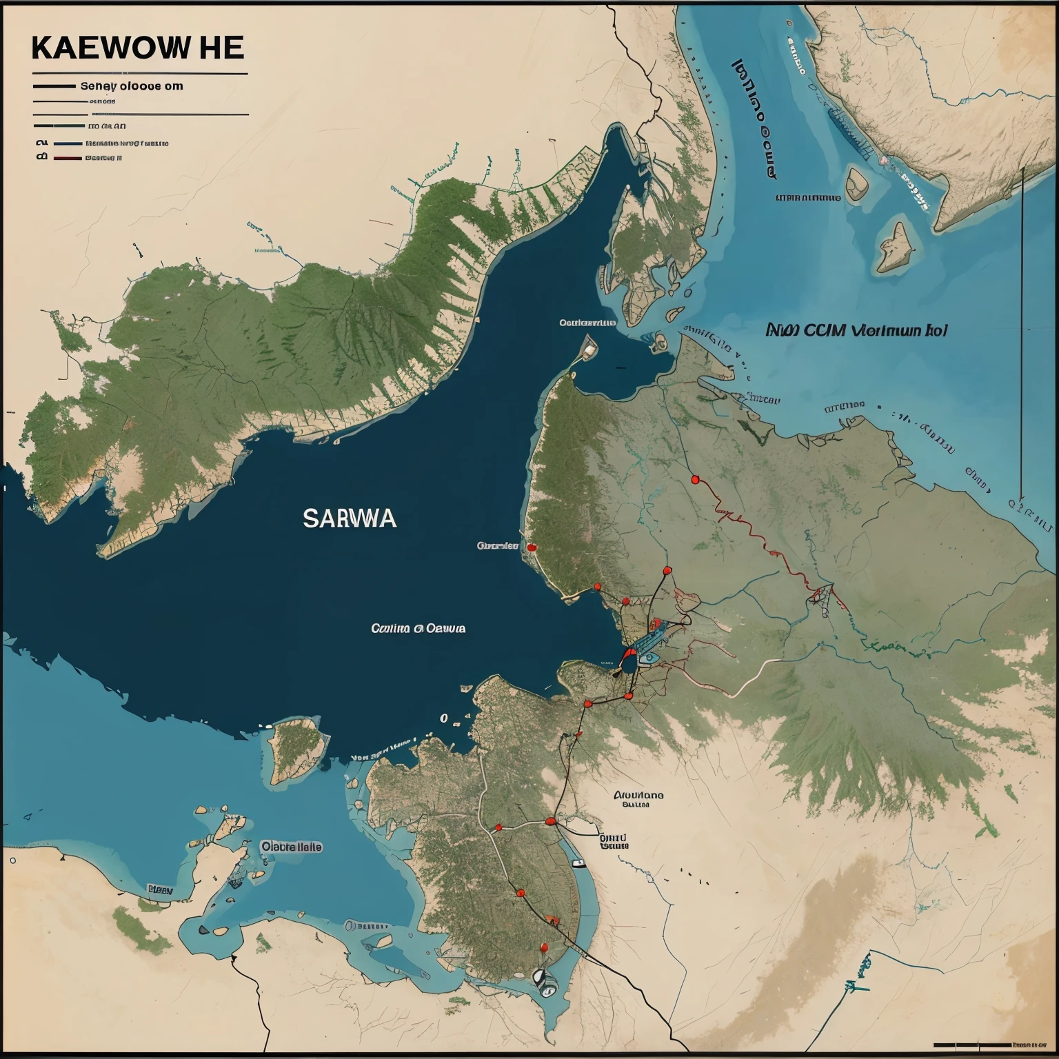 Make me a map of Sarawak and Sabah without a colour