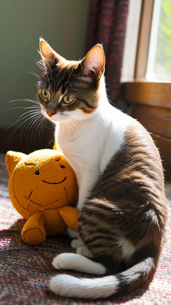 a cute cat, meme cat, funny cat, internet meme cat, cat with meme expression, cat with internet meme face, adorable cat, humorous cat, (best quality,4k,8k,highres,masterpiece:1.2),ultra-detailed,(realistic,photorealistic,photo-realistic:1.37),cute cat expression,cat with silly expression,cat with funny eyes,cat with hilarious face,cat with viral internet meme look,whimsical cat,playful cat,cat in funny pose,cat in comical stance,(vibrant colors,colorful:1.2),dynamic lighting,detailed fur texture,intricate details