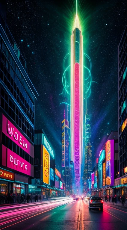 In the heart of a pulsating metropolis, neon lights paint the night sky in a riot of colors, casting an otherworldly glow over the city streets below. Buildings twist and contort, their shapes bending and morphing in a kaleidoscopic dance of geometric patterns and swirling fractals. Hovering vehicles streak through the air, leaving trails of shimmering light in their wake.
Amidst this vibrant chaos, figures emerge from the depths of imagination, their forms fluid and ever-shifting. Ethereal beings with luminous eyes and iridescent skin drift through the neon-lit streets, their movements synchronized to the rhythmic beat of an unseen cosmic pulse.
In the distance, a towering monument rises into the sky, its surface alive with pulsating energy and intricate symbols that seem to pulse with life. A sense of wonder and awe permeates the air, as if the very essence of the universe is being laid bare for all to see.
Welcome to a realm where reality and fantasy collide in a mesmerizing display of psychedelic artistry. Take a moment to immerse yourself in this breathtaking tableau, and let your imagination run wild as you explore the boundless depths of the human psyche