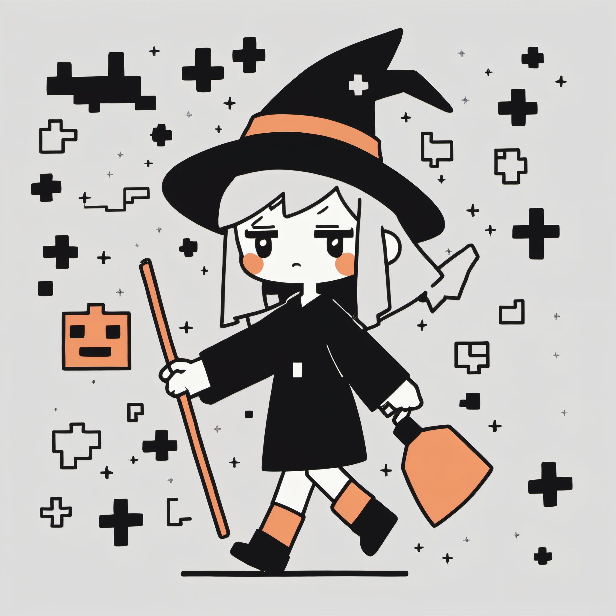 1 witch girl