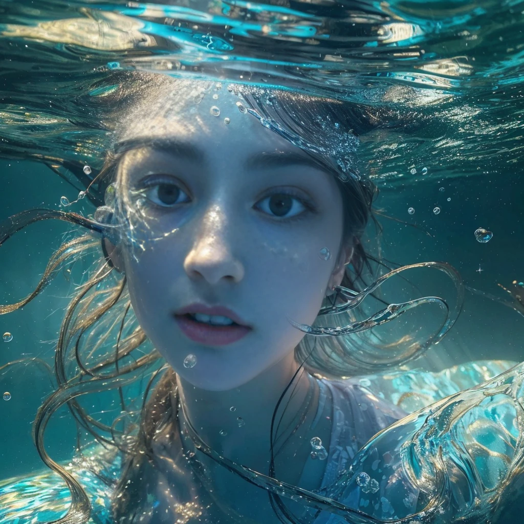 (best quality,4k,8k,highres,masterpiece:1.2),ultra-detailed,(realistic,photorealistic,photo-realistic:1.37),beautiful detailed eyes,beautiful detailed lips,extremely detailed eyes and face,complete underwater scene,picture of a beautiful Japanese woman,perfect body of a woman,scuba diving in the water,refraction of light in water,bikini,wet hair,sparkling water,underwater flora and fauna,serene expression,ray of sunlight piercing through the water,rippling water surface,splashes of water,deep blue color palette,subtle water ripples on skin,submerged rocks,floating air bubbles,ethereal and dreamy atmosphere,meticulous attention to details,graceful underwater movements,dynamic composition,soft underwater glow,tranquil and peaceful ambiance,harmonious blend of colors,contrast between the vibrant bikini and the serene underwater surroundings,dazzling visual impact,professional photography lighting techniques,clear visibility underwater,sunlit seabed in the distance