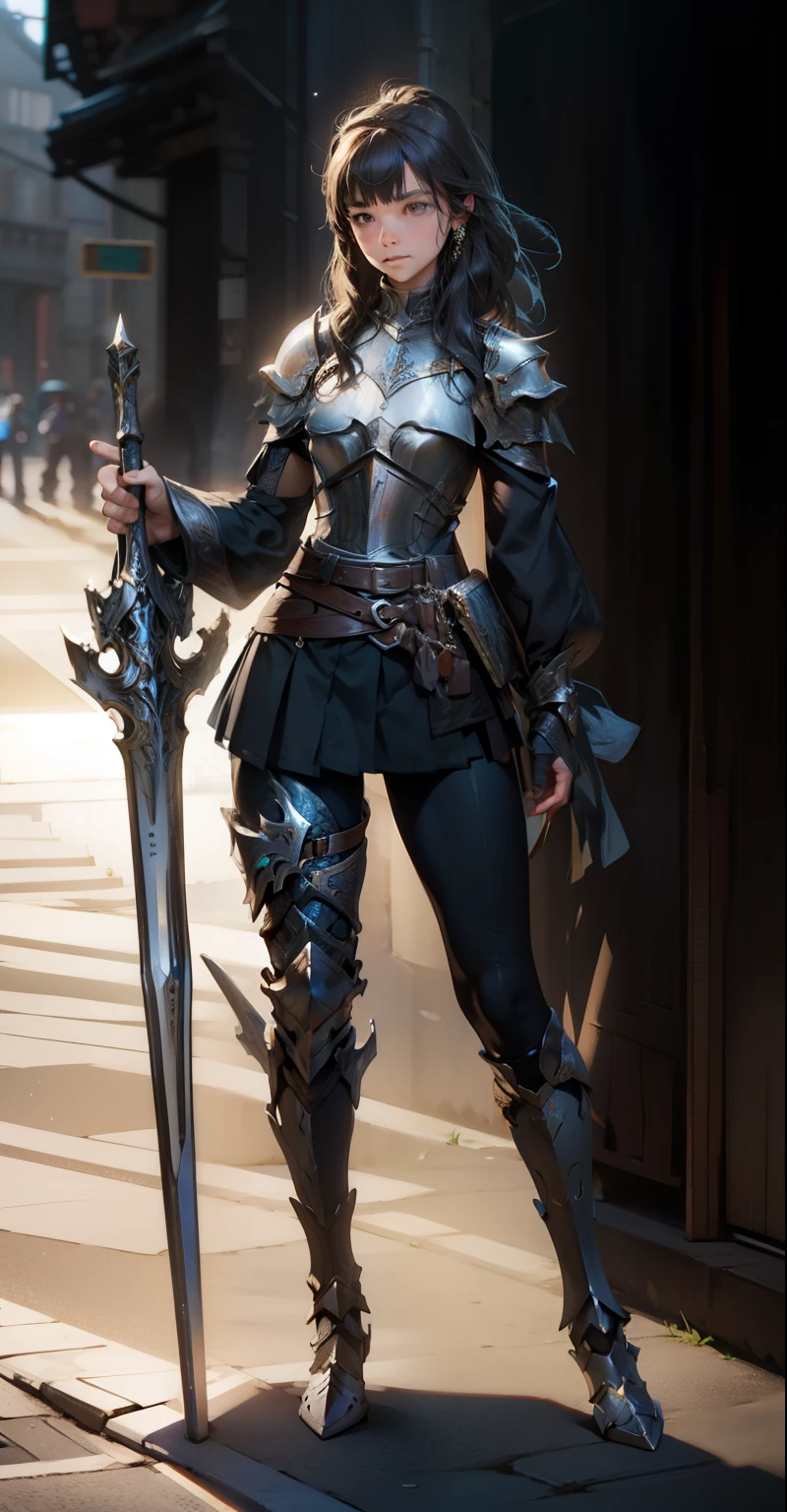 ultra realistic, full fantasy armor, no helmet