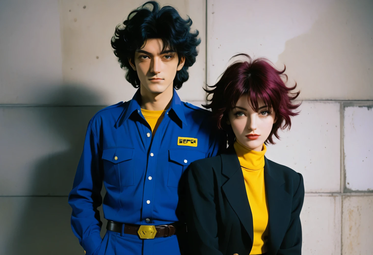 If the heroes of the anime Cowboy Bebop - Spike Spiegel and Faye Valentine were real people, photography, cinematographic