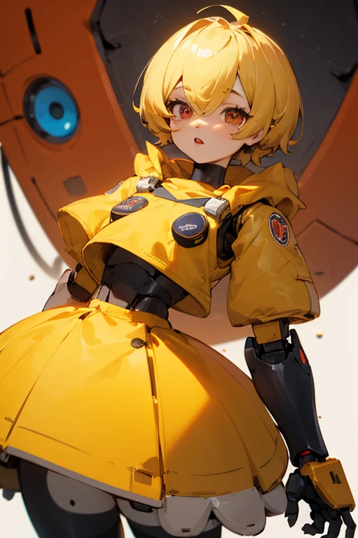 Chica, Androide, robot, By the chestnut, ojos marrones, 