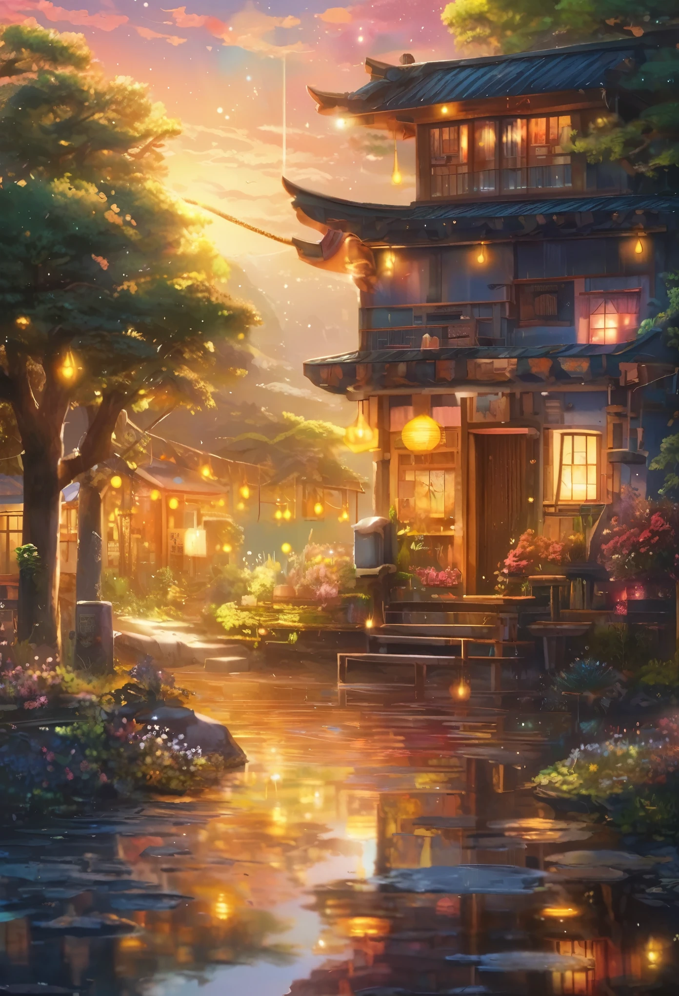 While peeking、Awareness-raising、milky way、universe、Twinkle Star、Wet、Shining Crafts、highest quality