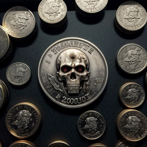 Zombie pattern on coin