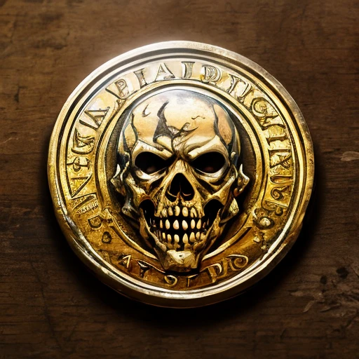 Zombie pattern on coin