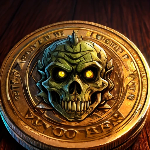 Zombie pattern on coin