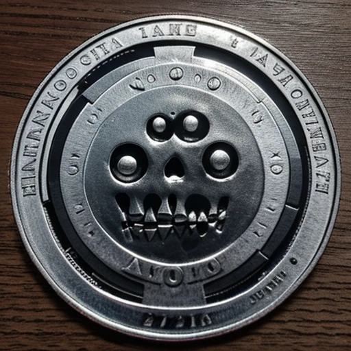Zombie pattern on coin