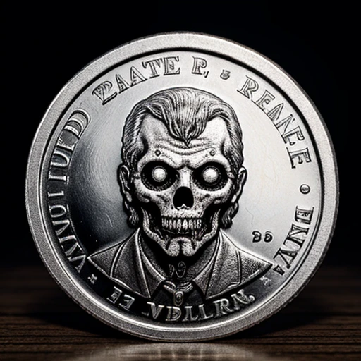 Zombie pattern on coin