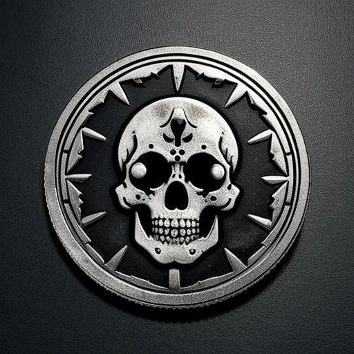 Zombie pattern on coin