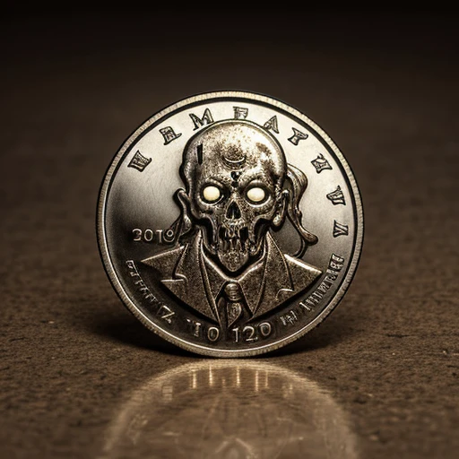 Zombie pattern on coin
