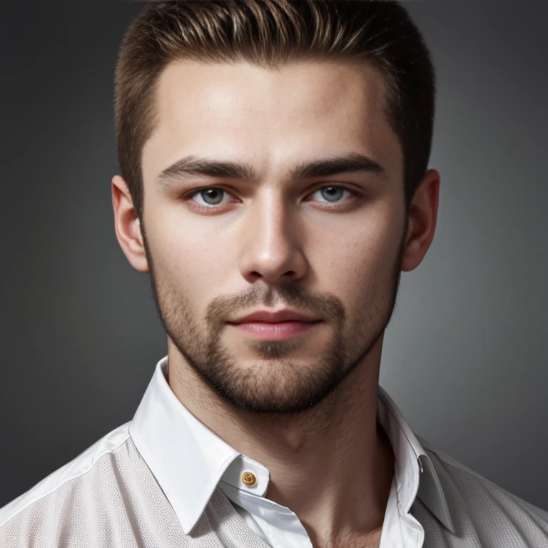 an russian man with a perfect face